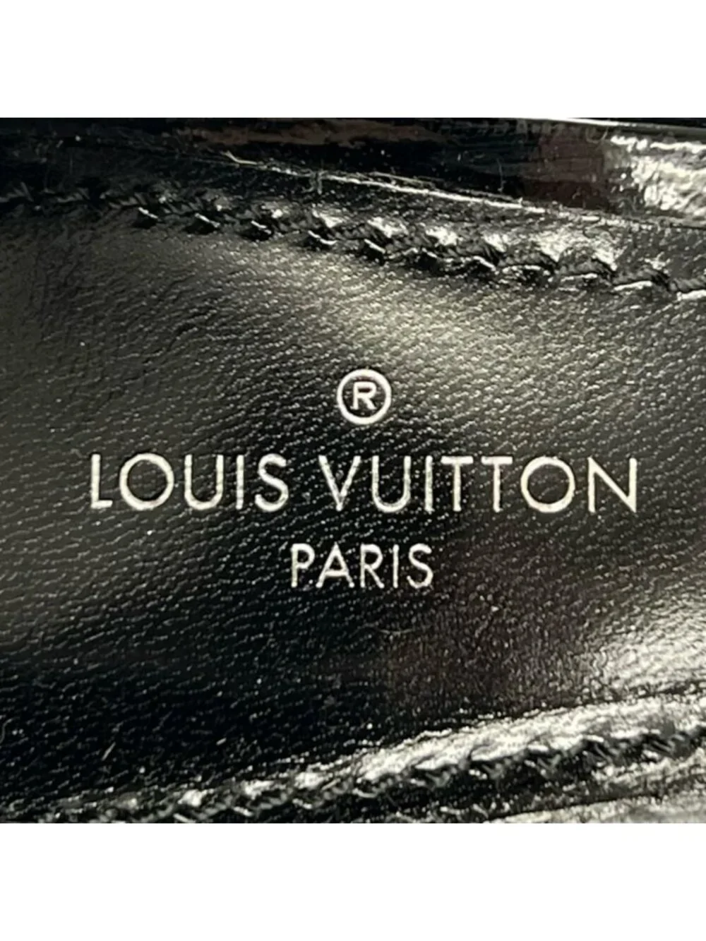 Louis Vuitton Pumps Ribbon LV Logo High Heels Black Gold